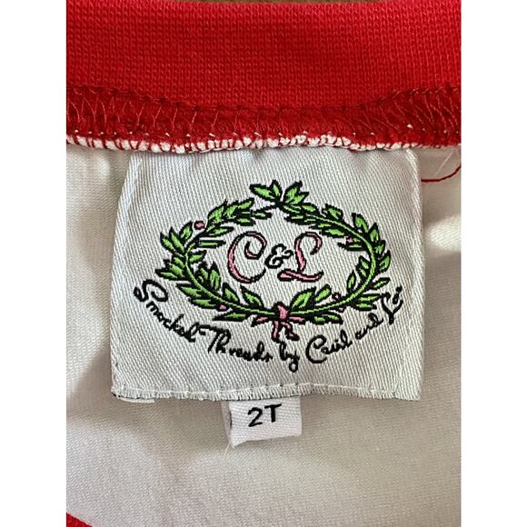NWT Cecil & Lou Harrison Christmas Embroidered Dog Knit Red Holiday Pajamas 2T - Picture 6 of 7